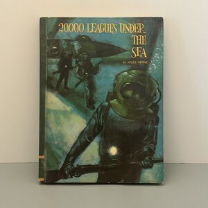 20,000 Leagues Under The Sea by Jules Verne Educator Classic Library 1968 Book